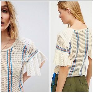 Free People Babes Only Stripe Knit Top